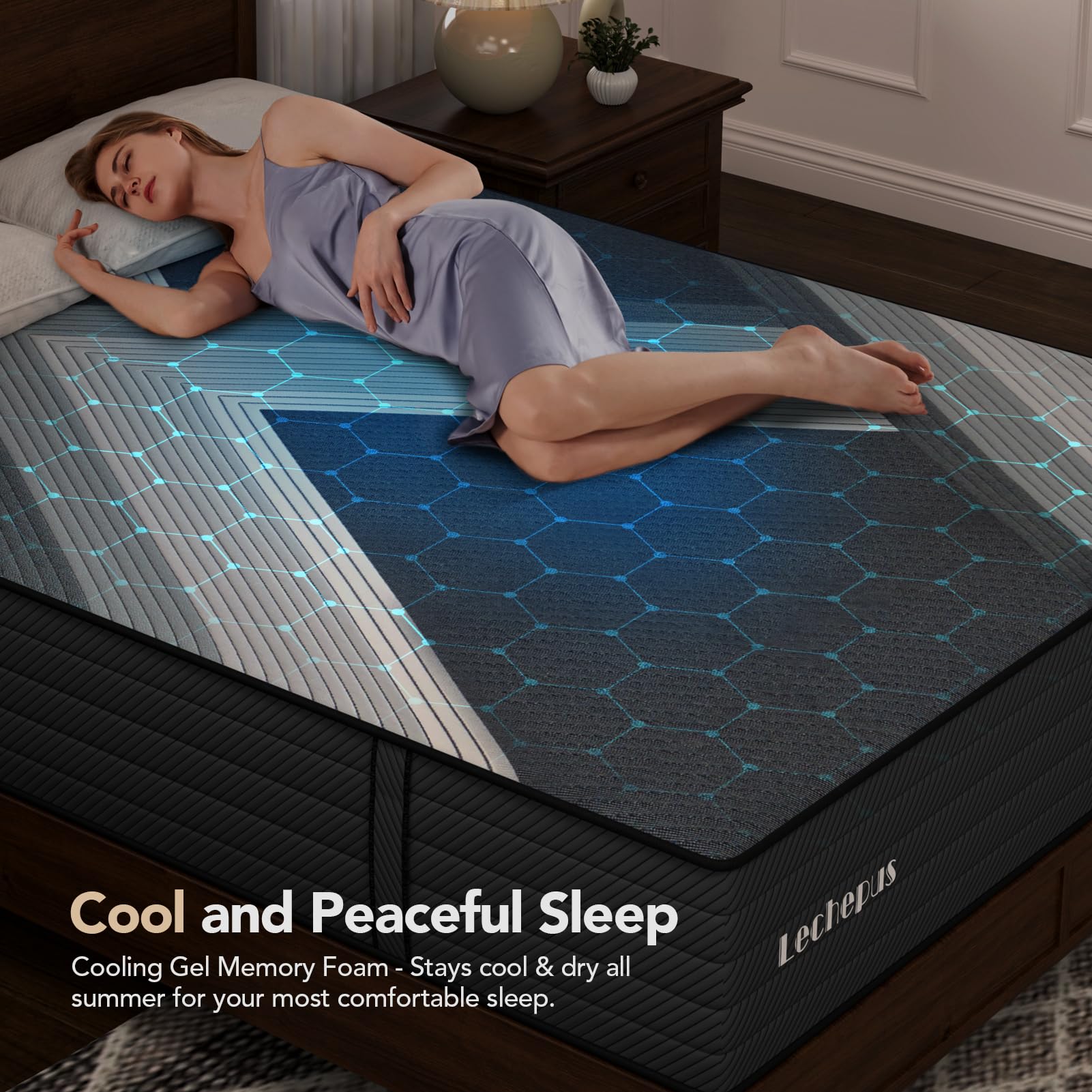 Amazon.com - Lechepussleep Queen Mattress 10 Inch,Lechepus 5-Zone